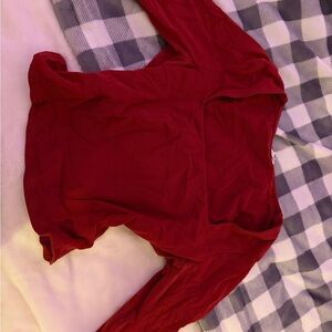 Garage Red Long Sleeve Top